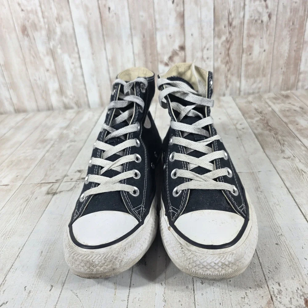 Converse Chuck Taylor All Star High Top Black Canvas Sneakers M9160 Womens 7.5 - Picture 2 of 8